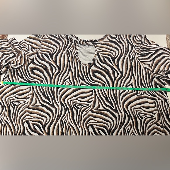 NWOT Jessica London Stretch Knit Keyhole Swing Tunic - Picture 4 of 4